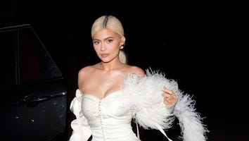 Kylie Jenner Shows Off Her Curves In Feathered White Mini Dress